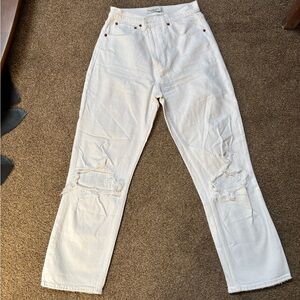 Abercrombie & Fitch the Ankle Straight - ultra high rise